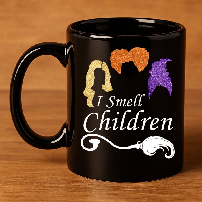 I Smell Children Funny Halloween 11oz C Handle Ceramic Mug