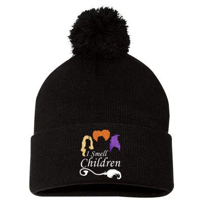 I Smell Children Funny Halloween Pom Pom 12in Knit Beanie