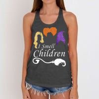 I Smell Children Funny Halloween Women's Knotted Racerback Tank