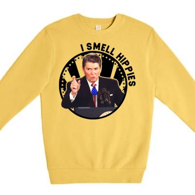 I Smell Hippies Reagan  Premium Crewneck Sweatshirt