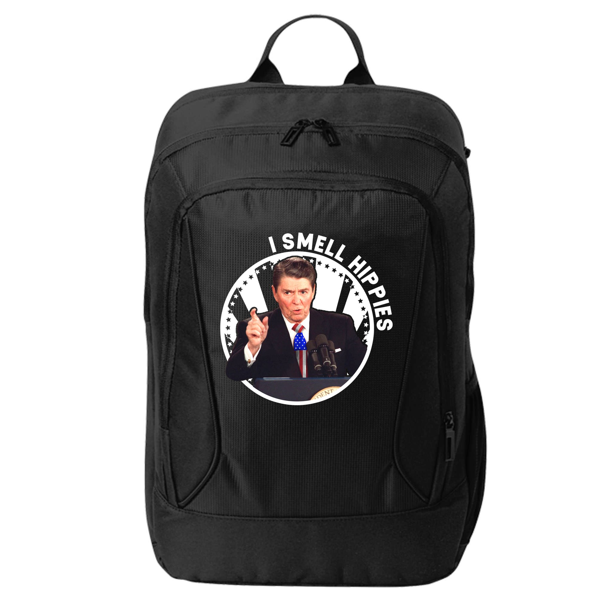 I Smell Hippies Reagan  City Backpack