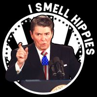 I Smell Hippies Reagan  City Backpack