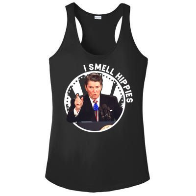 I Smell Hippies Reagan  Ladies PosiCharge Competitor Racerback Tank