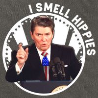 I Smell Hippies Reagan  Cotton Canvas Backpack