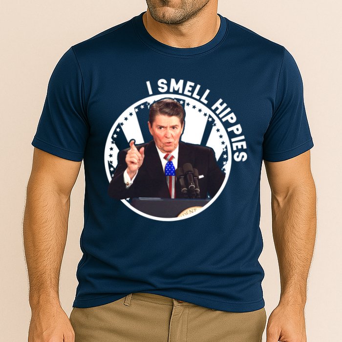 I Smell Hippies Reagan  Performance Shirt