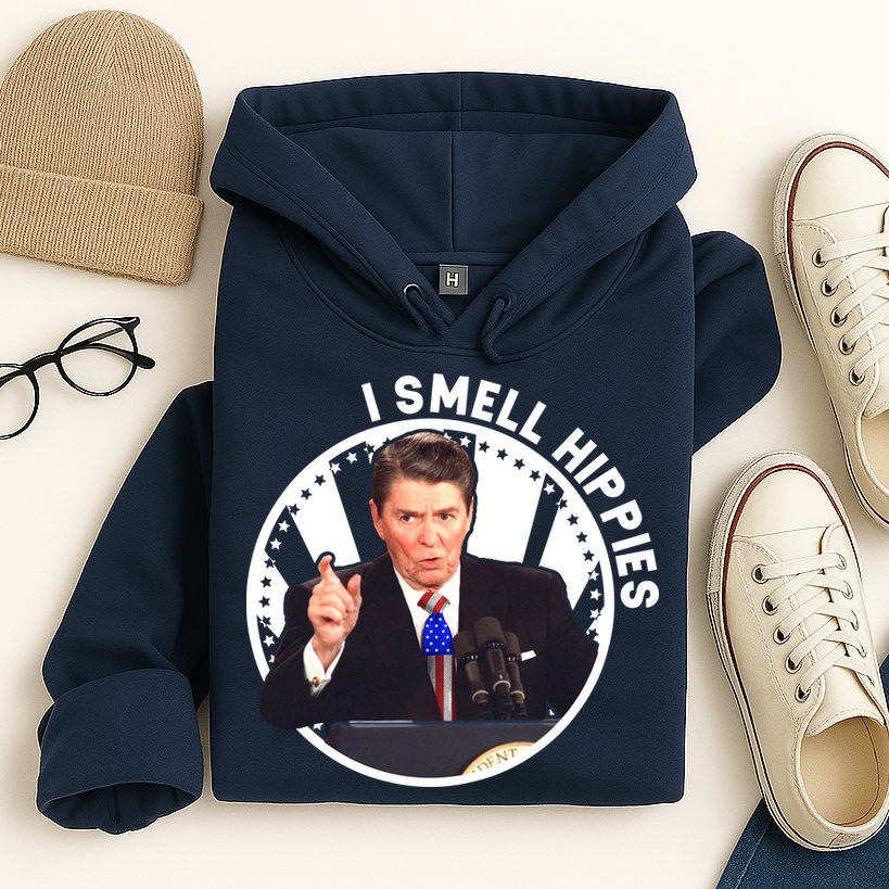 I Smell Hippies Reagan  Hoodie