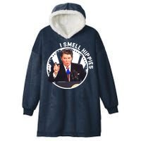 I Smell Hippies Reagan  Hooded Wearable Blanket