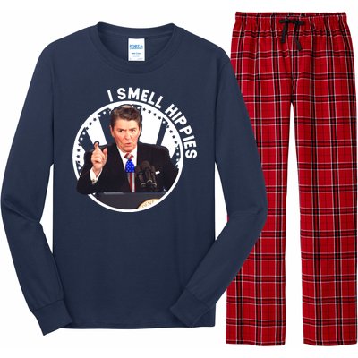 I Smell Hippies Reagan  Long Sleeve Pajama Set