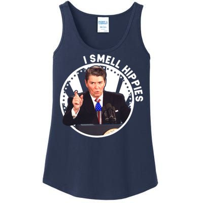 I Smell Hippies Reagan  Ladies Essential Tank