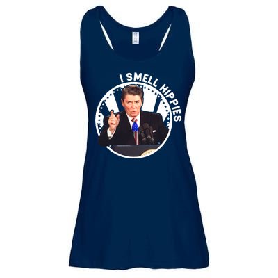 I Smell Hippies Reagan  Ladies Essential Flowy Tank