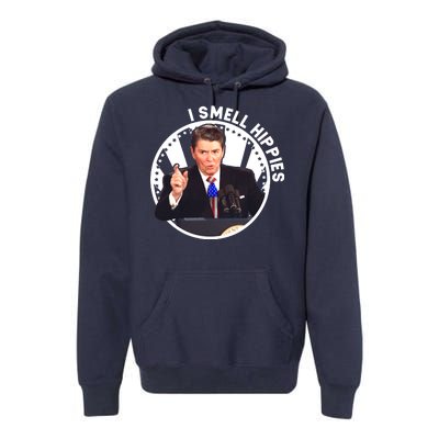 I Smell Hippies Reagan  Premium Hoodie