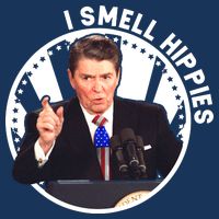 I Smell Hippies Reagan  16 in Basic Backpack