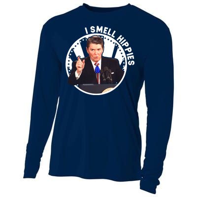 I Smell Hippies Reagan  Cooling Performance Long Sleeve Crew