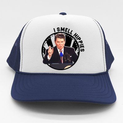 I Smell Hippies Reagan  Trucker Hat