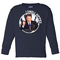 I Smell Hippies Reagan  Toddler Long Sleeve Shirt