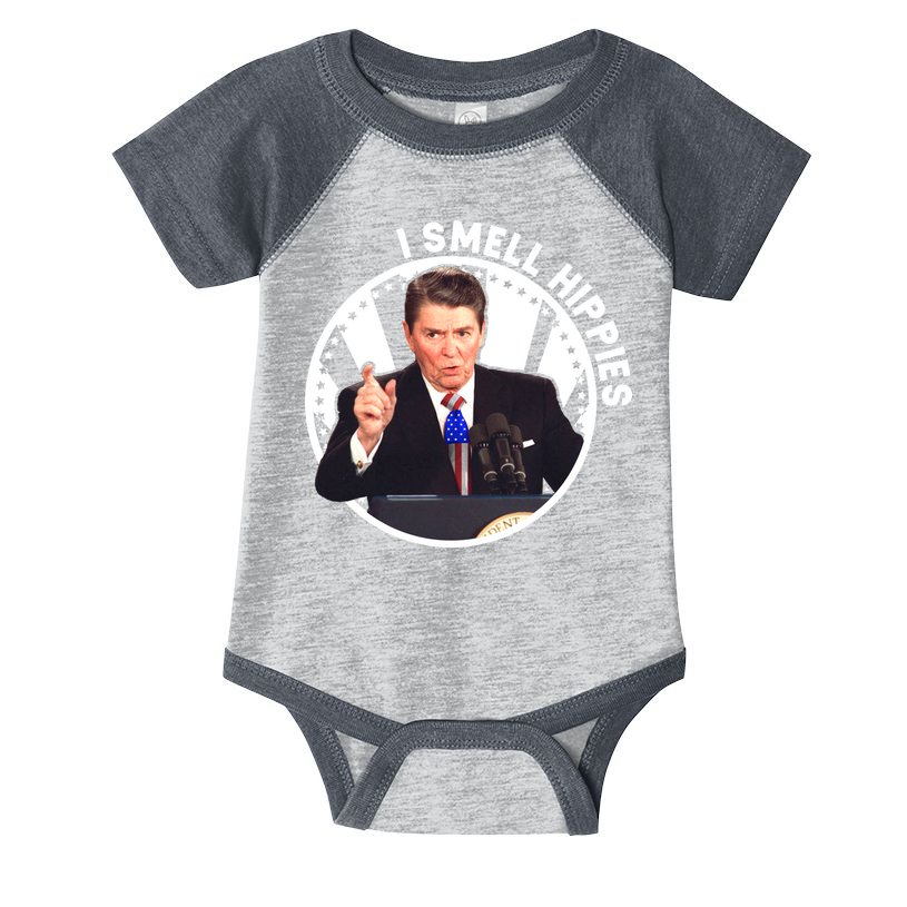 I Smell Hippies Reagan  Infant Baby Jersey Bodysuit