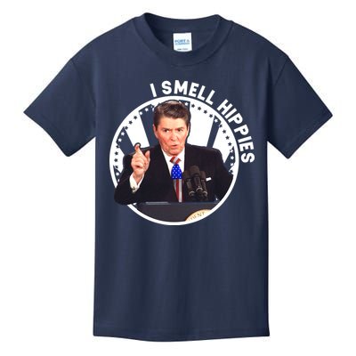 I Smell Hippies Reagan  Kids T-Shirt