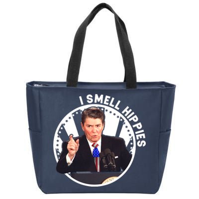 I Smell Hippies Reagan  Zip Tote Bag