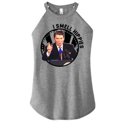 I Smell Hippies Reagan  Women's Perfect Tri Rocker Tank