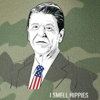 I Smell Hippies Ronald Reagan Legacy Tie Dye Trucker Hat