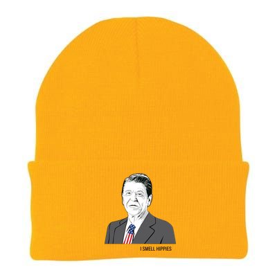 I Smell Hippies Ronald Reagan Knit Cap Winter Beanie