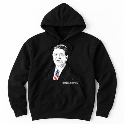I Smell Hippies Ronald Reagan Hoodie