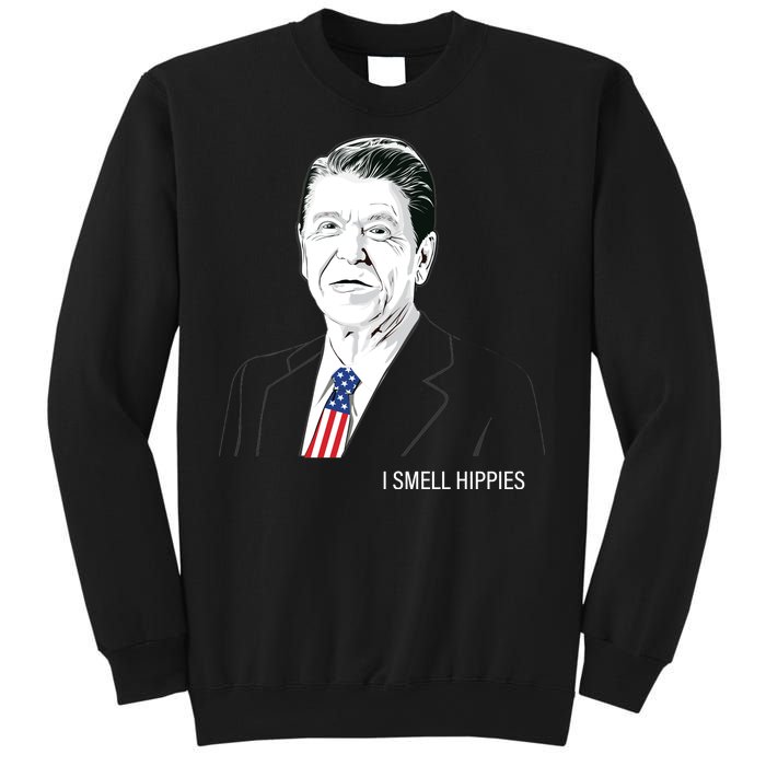 I Smell Hippies Ronald Reagan Sweatshirt