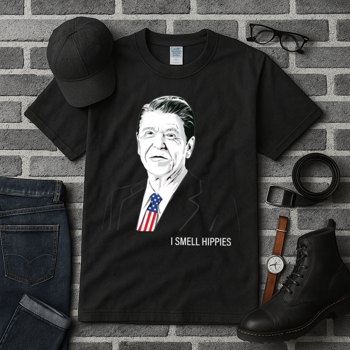 I Smell Hippies Ronald Reagan Tall T-Shirt