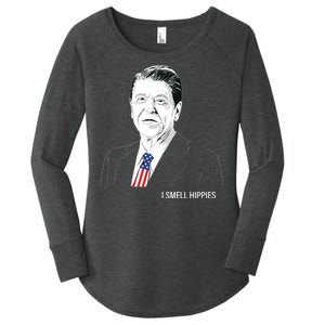 I Smell Hippies Ronald Reagan Women's Perfect Tri Tunic Long Sleeve Shirt