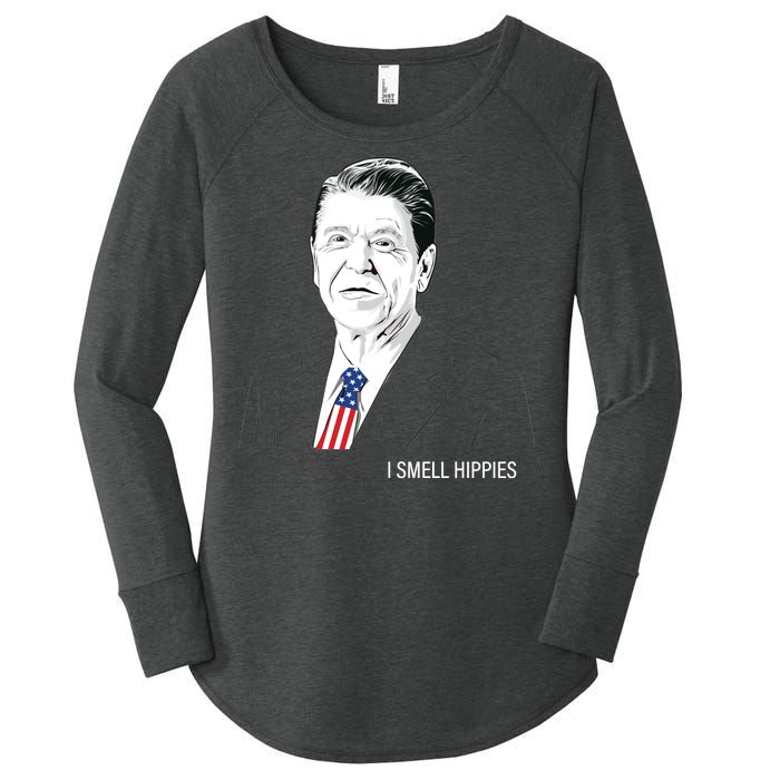 I Smell Hippies Ronald Reagan Women's Perfect Tri Tunic Long Sleeve Shirt