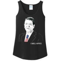 I Smell Hippies Ronald Reagan Ladies Essential Tank