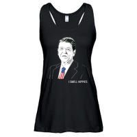 I Smell Hippies Ronald Reagan Ladies Essential Flowy Tank