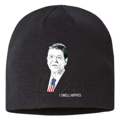 I Smell Hippies Ronald Reagan Sustainable Beanie