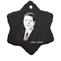 I Smell Hippies Ronald Reagan Ceramic Star Ornament