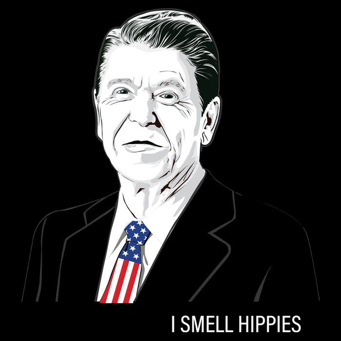 I Smell Hippies Ronald Reagan Toddler Hoodie