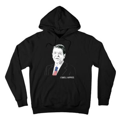 I Smell Hippies Ronald Reagan Tall Hoodie