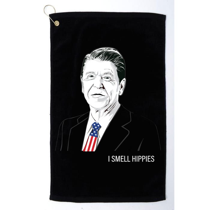 I Smell Hippies Ronald Reagan Golf Towel