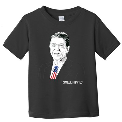 I Smell Hippies Ronald Reagan Toddler T-Shirt