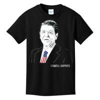 I Smell Hippies Ronald Reagan Kids T-Shirt