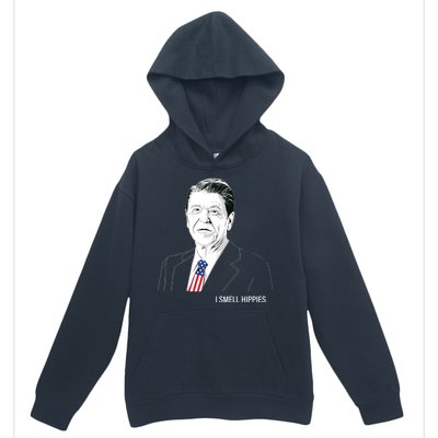 I Smell Hippies Ronald Reagan Urban Pullover Hoodie