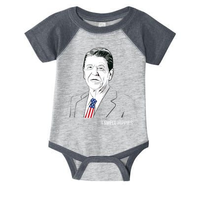 I Smell Hippies Ronald Reagan Infant Baby Jersey Bodysuit