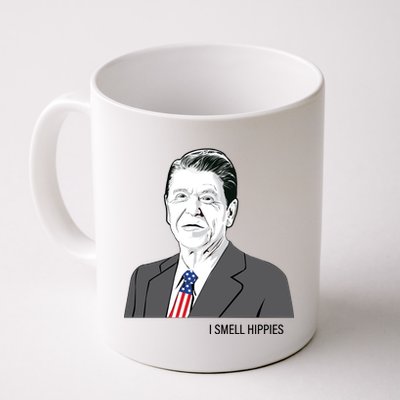 I Smell Hippies Ronald Reagan Coffee Mug