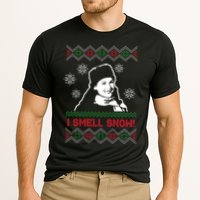 I Smell Snow Ugly Christmas Funny Cooling Performance Crew T-Shirt