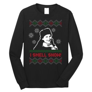 I Smell Snow Ugly Christmas Funny Long Sleeve Shirt