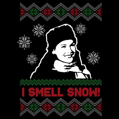 I Smell Snow Ugly Christmas Funny T-Shirt