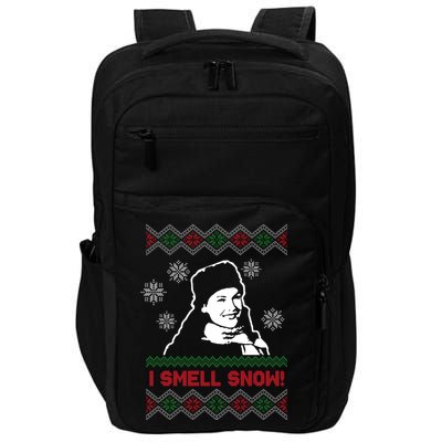 I Smell Snow Ugly Christmas Funny Impact Tech Backpack