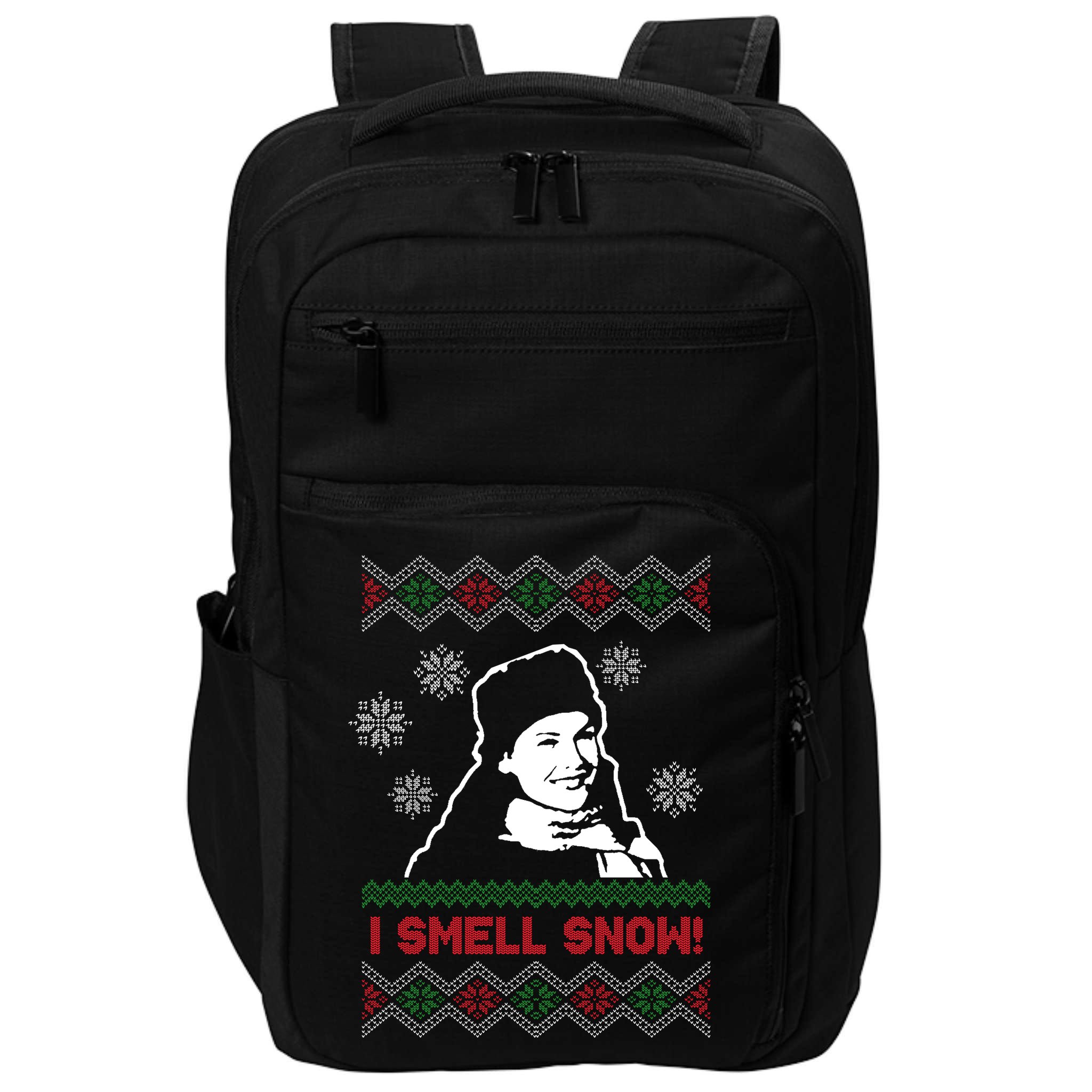 I Smell Snow Ugly Christmas Funny Impact Tech Backpack