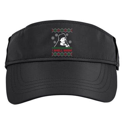 I Smell Snow Ugly Christmas Funny Adult Drive Performance Visor