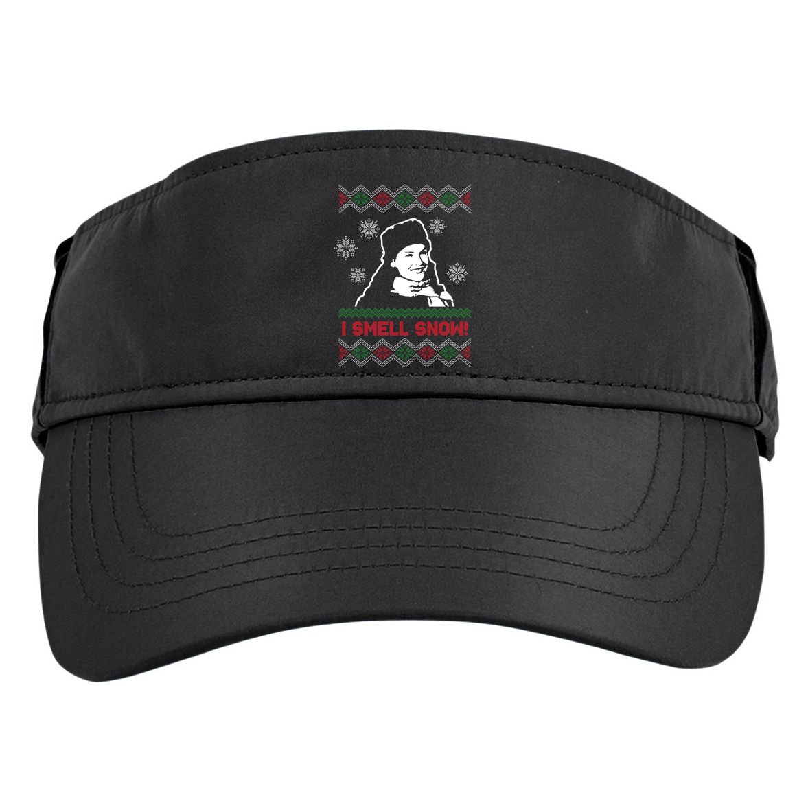 I Smell Snow Ugly Christmas Funny Adult Drive Performance Visor