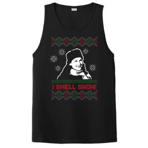 I Smell Snow Ugly Christmas Funny PosiCharge Competitor Tank